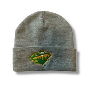 NWT Fanatics Minnesota Wild Beanie – Gray Knit Hat
